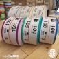 Preview: Garderobenmarken selbstklebend Papier Rolle - Standardmotiv -